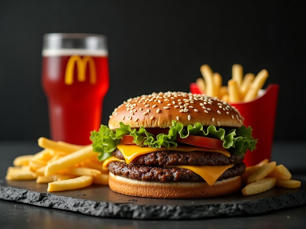 Big Mac-style burger — McDonald's-style